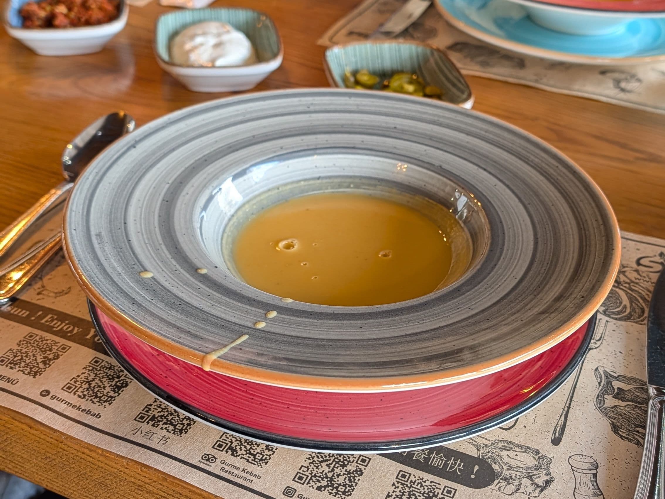 Lentil Soup at Gurme Kebab